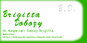 brigitta dobozy business card